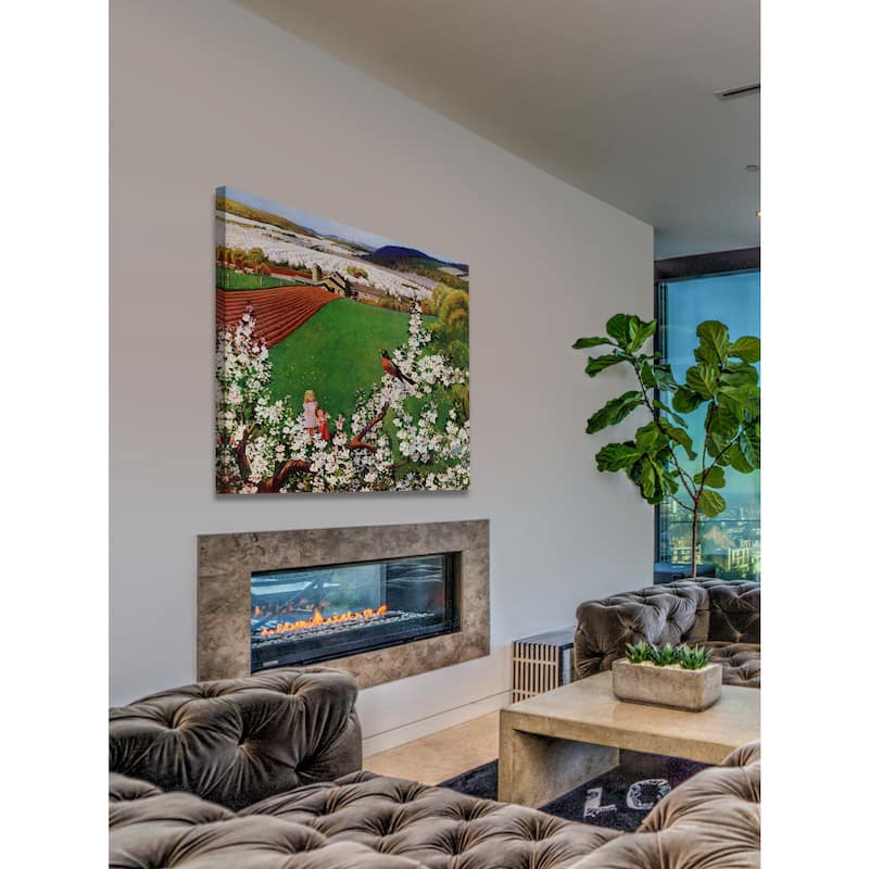 Marmont Hill - Harbinger of Spring by John Clymer Painting Print on Canvas - Multi-Color