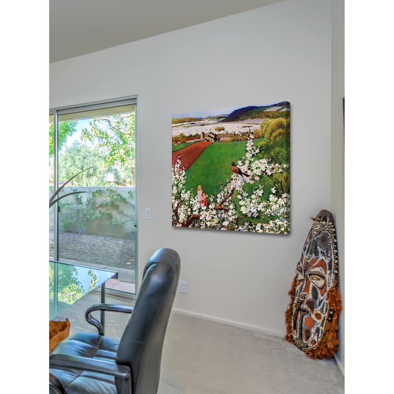 Marmont Hill - Harbinger of Spring by John Clymer Painting Print on Canvas - Multi-Color