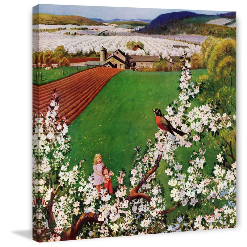 Marmont Hill - Harbinger of Spring by John Clymer Painting Print on Canvas - Multi-Color