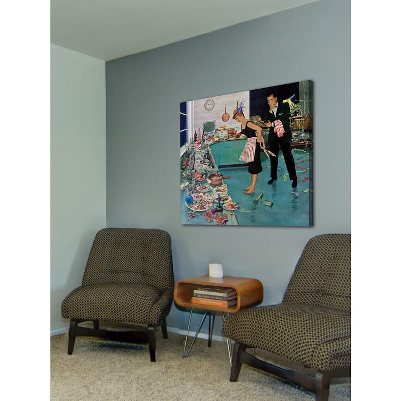 Marmont Hill - After Party Clean-up by Ben Kimberly Prins Painting Print on Canvas - Multi-Color