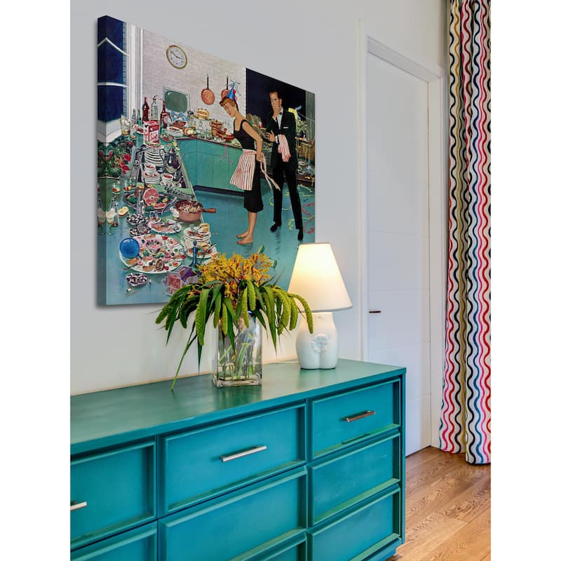Marmont Hill - After Party Clean-up by Ben Kimberly Prins Painting Print on Canvas - Multi-Color