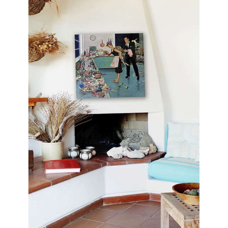Marmont Hill - After Party Clean-up by Ben Kimberly Prins Painting Print on Canvas - Multi-Color