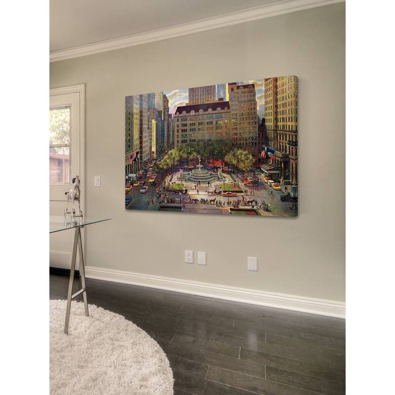 Marmont Hill - Fifth Avenue 2 by John Falter Painting Print on Canvas - Multi-Color