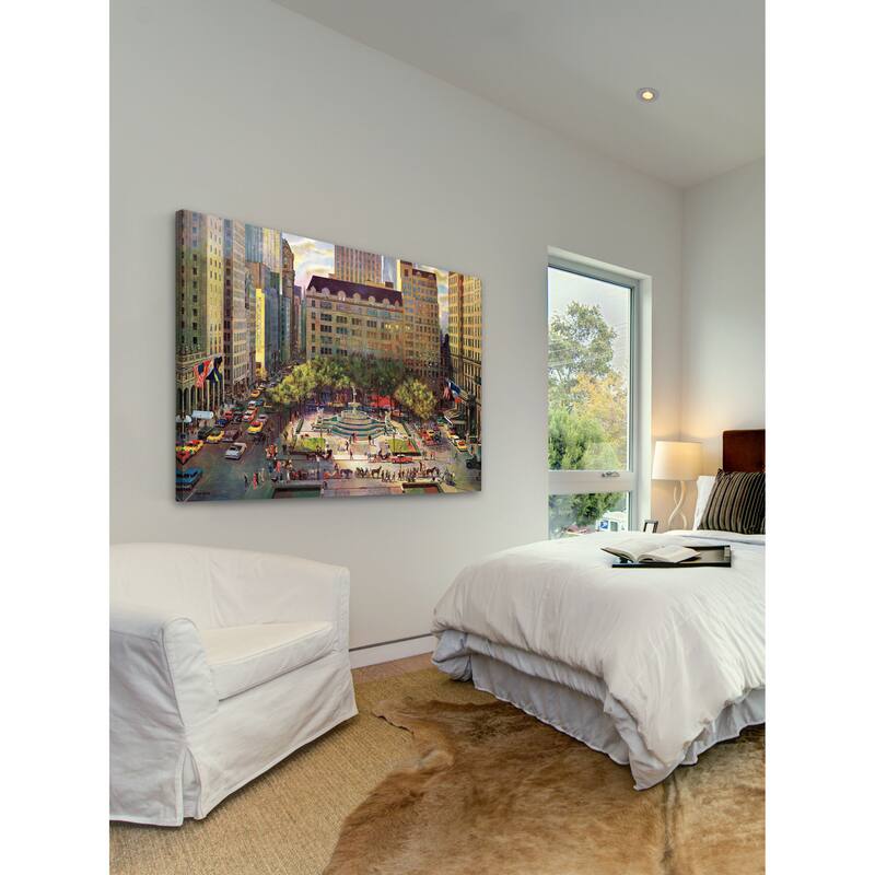 Marmont Hill - Fifth Avenue 2 by John Falter Painting Print on Canvas - Multi-Color