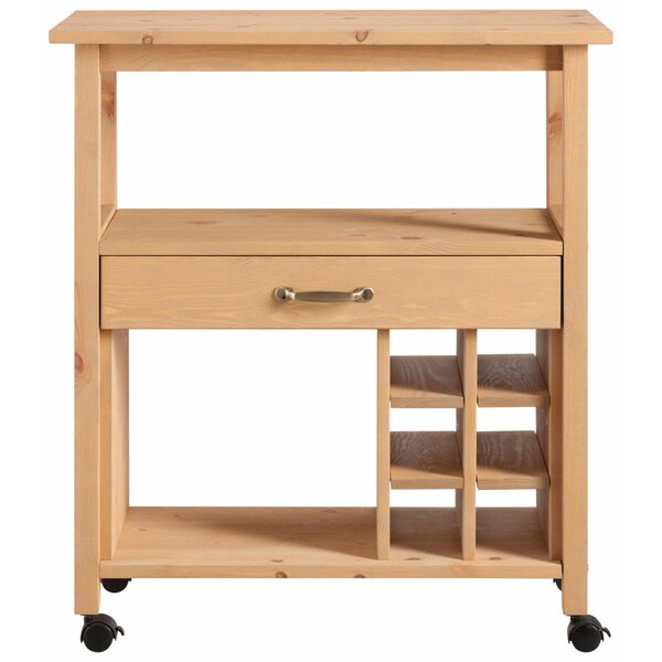 Shop Jerup Wooden Kitchen Trolley Free Shipping Today