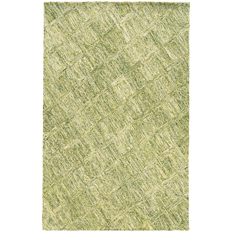 Style Haven Colorscape Handmade Loop Pile Faded Diamond Wool Rug