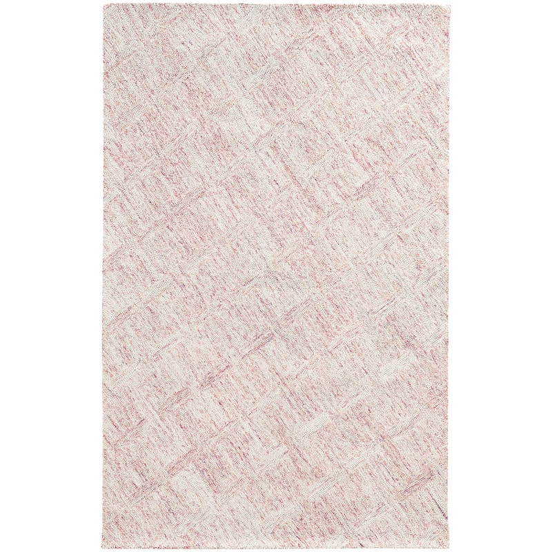 Style Haven Colorscape Handmade Loop Pile Faded Diamond Wool Rug