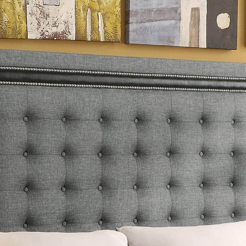 Moser Bay Furniture Hidalgo Mocha Tufted Upholstery Headboard