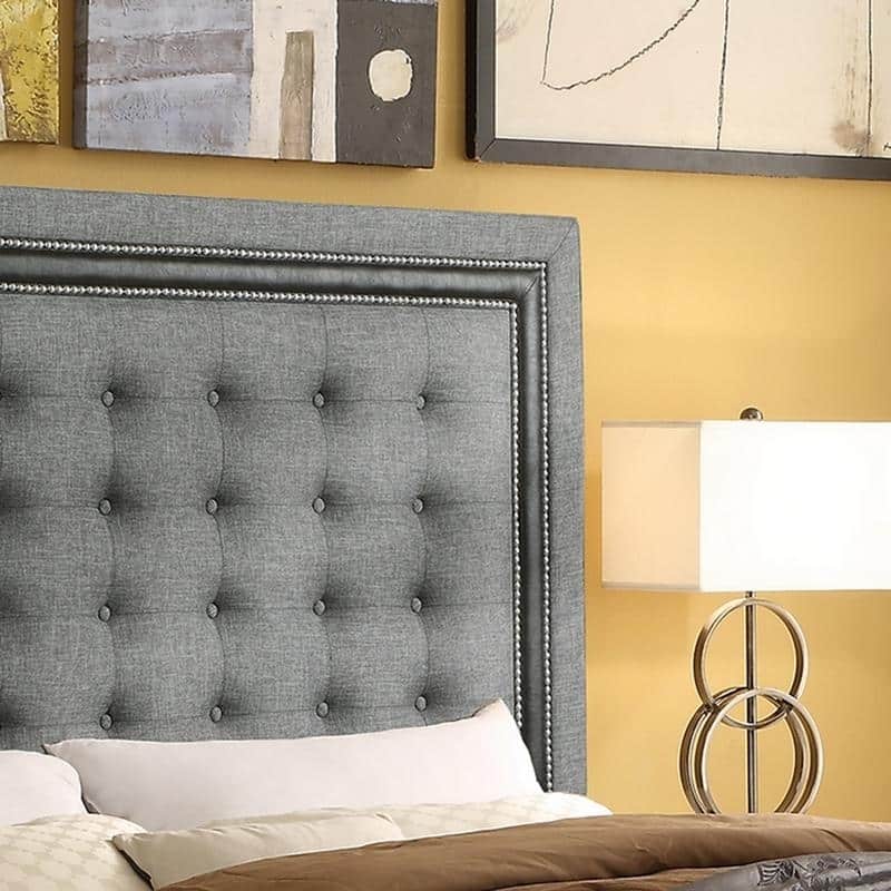 Moser Bay Furniture Hidalgo Mocha Tufted Upholstery Headboard