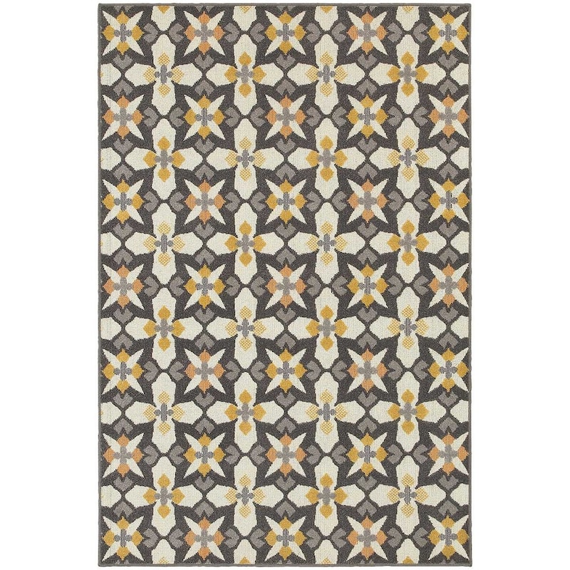 Vista Home Hammock Floral Panel Indoor-Outdoor Area Rug