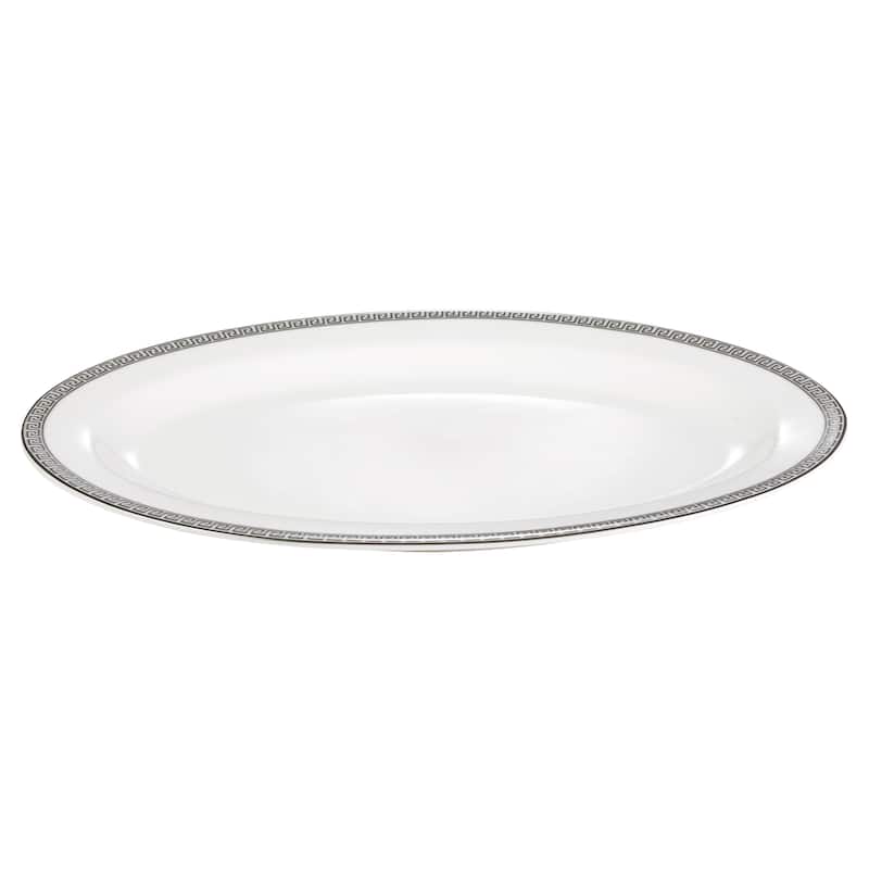 Lorren Home Trends Evelyn 57-Piece Dinnerware Set in Bone China (Service for 8)