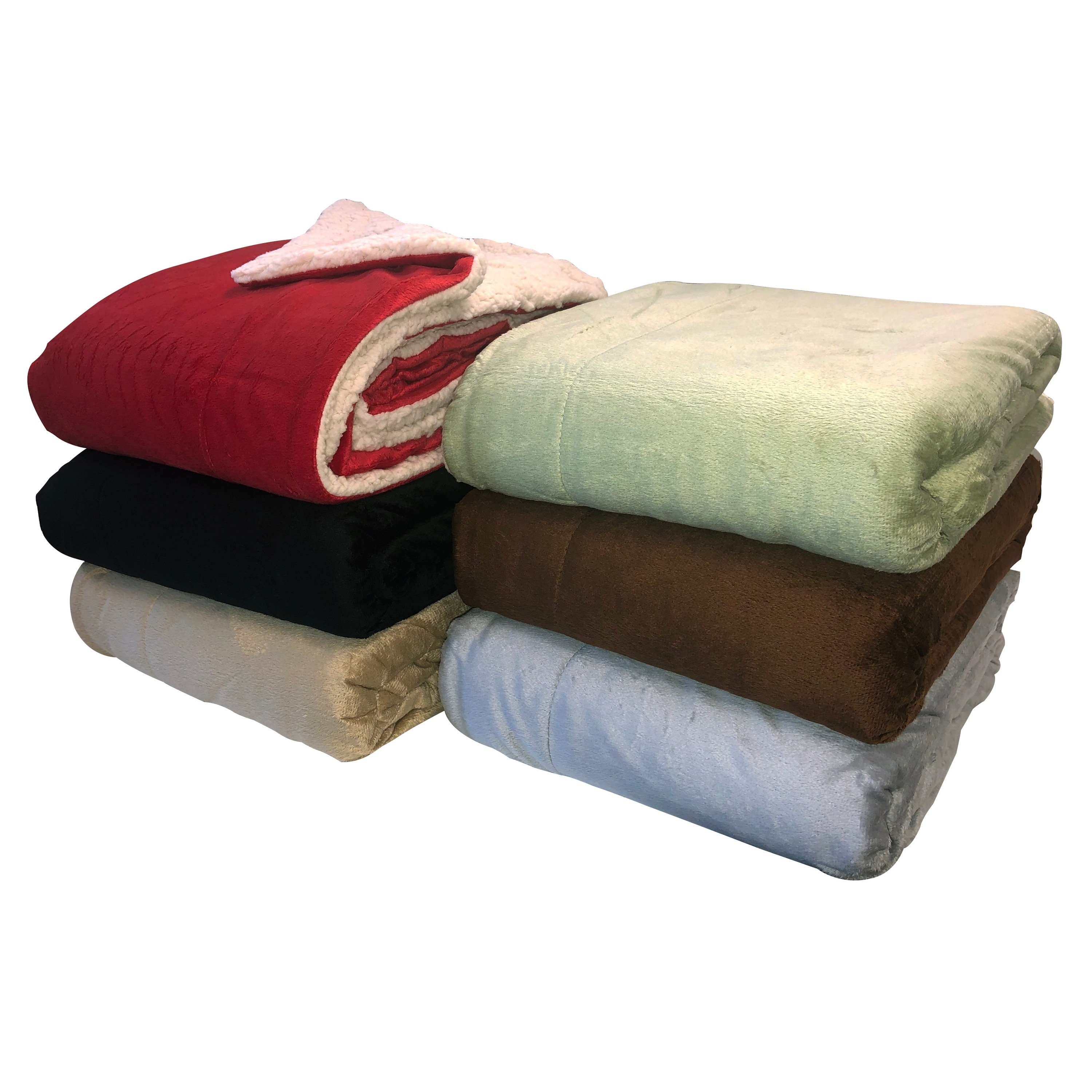 Micromink Sherpa 60-inch Throw Blanket - On Sale - Bed Bath & Beyond -  10587703