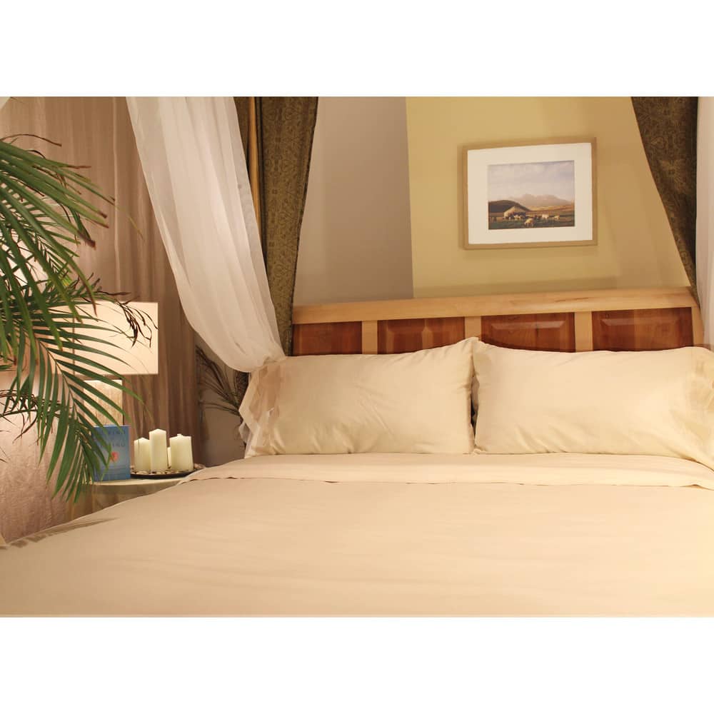 Sleep & Beyond Organic Cotton Sateen Sheet Set Ivory