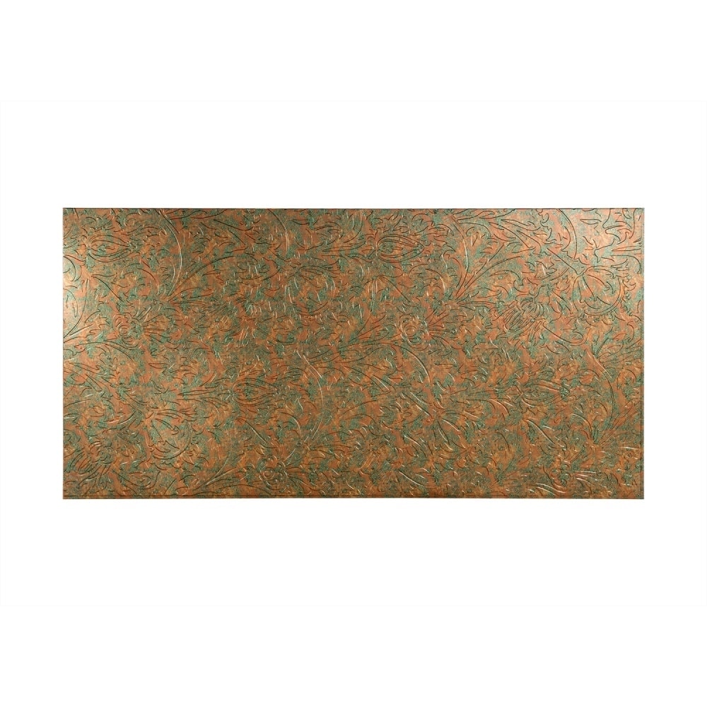 FASÄDE Nettle 4-foot x 8-foot PVC Wall Panel in Copper Fantasy