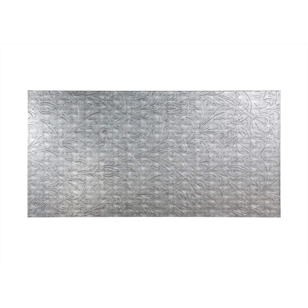 FASÄDE Nettle 4-foot x 8-foot PVC Wall Panel in Crosshatch Silver