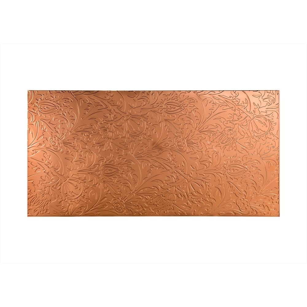 FASÄDE Nettle 4-foot x 8-foot PVC Wall Panel in Polished Copper