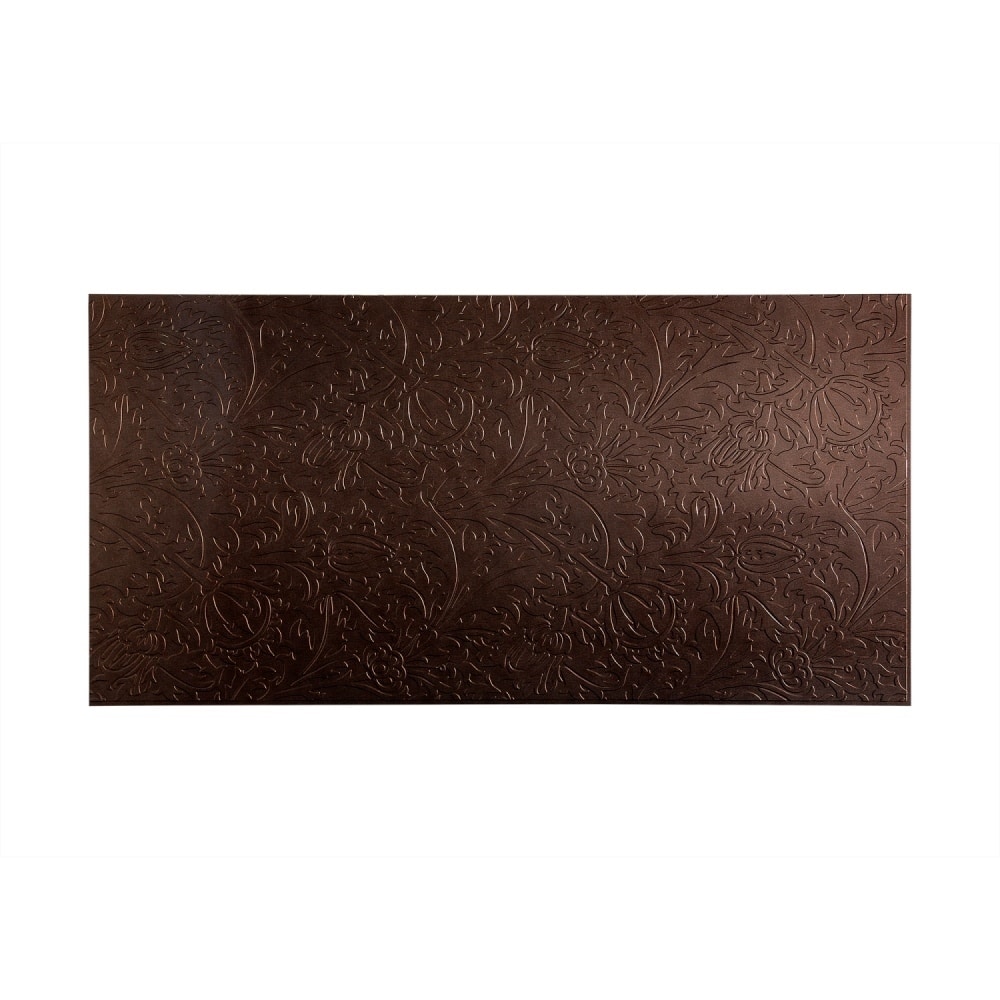 FASÄDE Nettle 4-foot x 8-foot PVC Wall Panel in Smoked Pewter