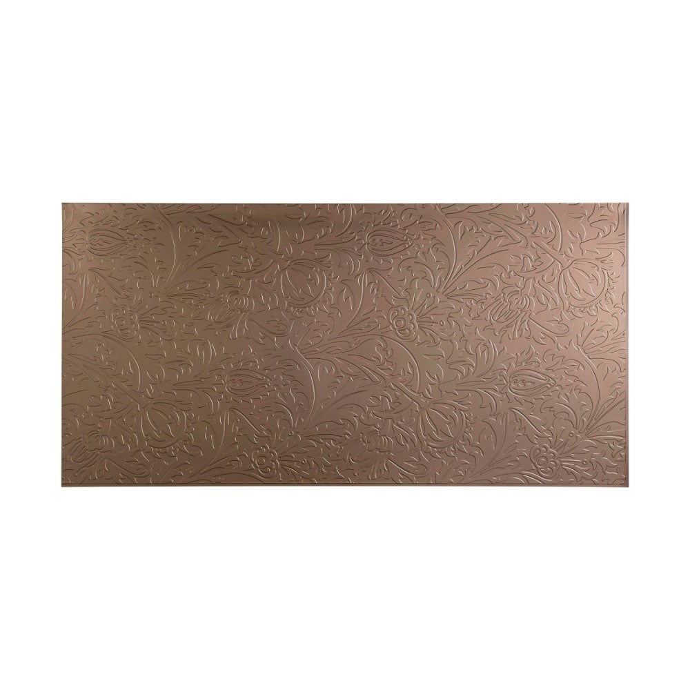 FASÄDE Nettle 4-foot x 8-foot PVC Wall Panel in Argent Bronze