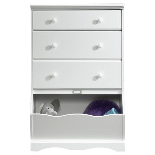 Monterey 47-inch 3-drawer White Chest