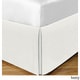preview thumbnail 4 of 4, Cotton Rich 200 Thread Count Tailored Bed Skirt with 14-inch Drop Full - Ivory