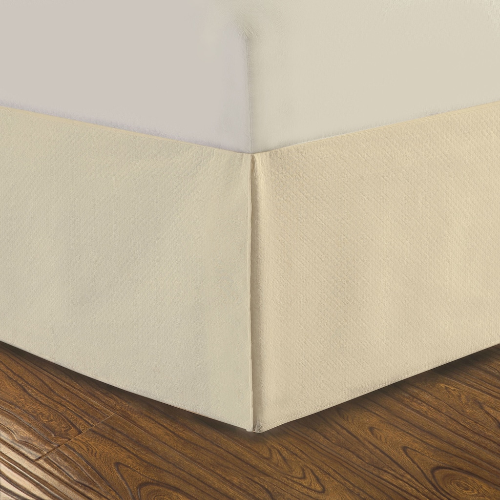 DreamSpace Diamond Matelasse Tailored 14-inch Bedskirt