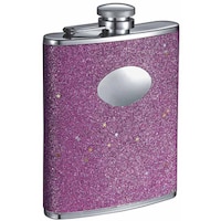 Visol Carolina Pink Glitter Liquor Flask - 6 Ounces - Bed Bath & Beyond 