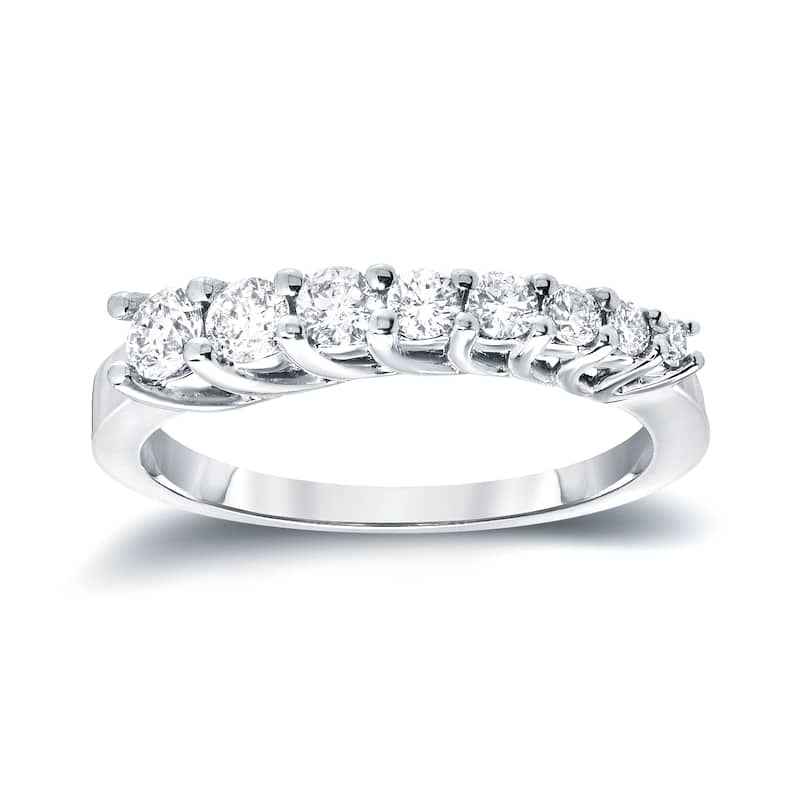 Auriya Graduating Round Diamond Wedding Band 1/4ct TDW 14k Gold