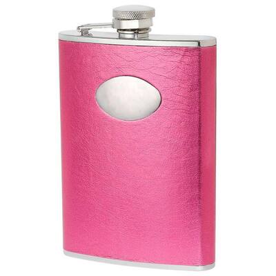 Visol Marilia Hot Pink Liquor Flask - 8 ounces