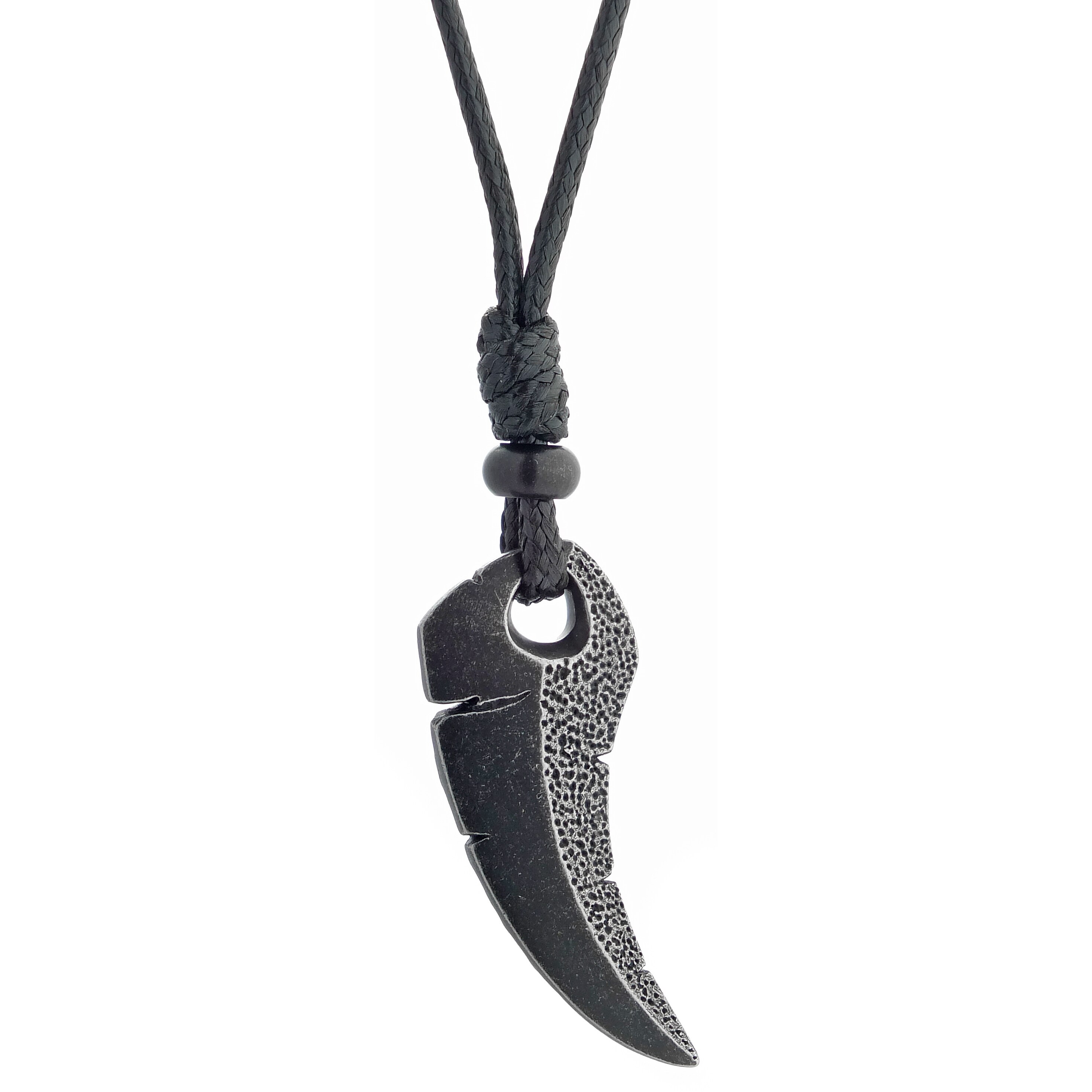 mens black pendant necklace
