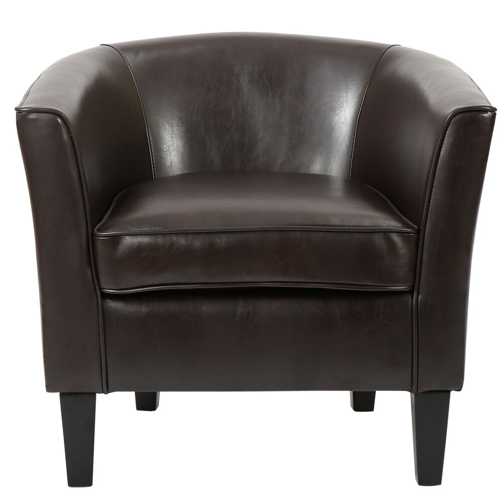 aiden bonded leather club chair