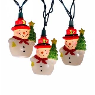 Kurt Adler UL 10-Light Snowman with Tree Light Set - Bed Bath & Beyond ...