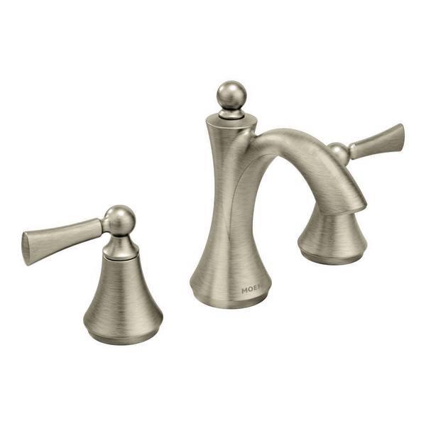 Moen Wynford Two Handle Bathroom Faucet Brushed Nickel T4520bn Overstock 10591394