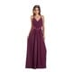 Bari Jay Women's V-neck Shirred Bust V-Charmeuse Gown - Free Shipping Today - Overstock.com