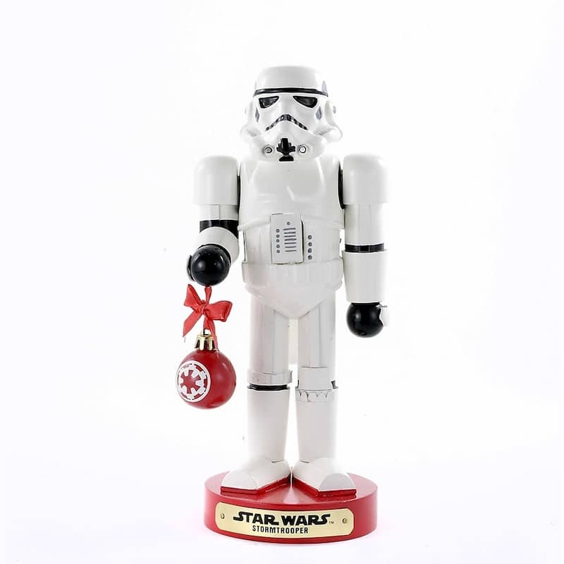 Kurt Adler 9.5-Inch Stormtrooper with Ball Ornament Nutcracker