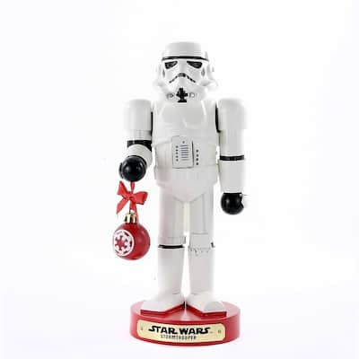 Kurt Adler 9.5-Inch Stormtrooper with Ball Ornament Nutcracker