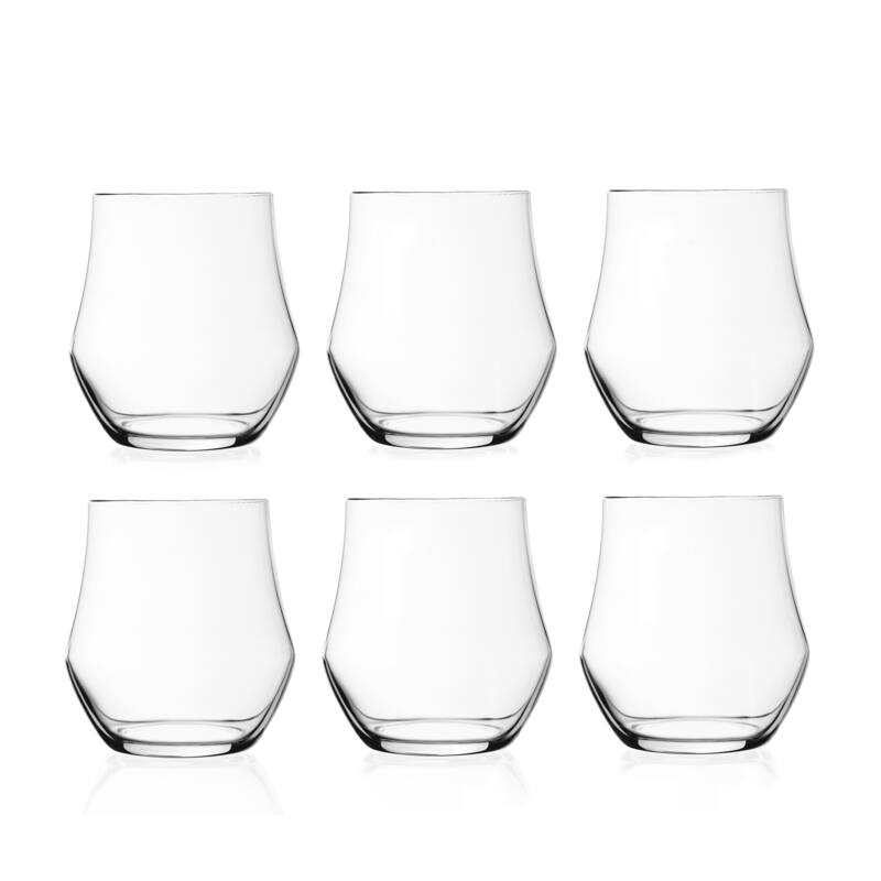 Lorren Home Trends Ego Collection Double Old Fashioned Glassware (Set of 6)