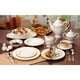preview thumbnail 3 of 4, Lorren Home Trends 57-piece Margaret Bone China Dinnerware Set (Service for 8)