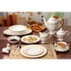 preview thumbnail 2 of 4, Lorren Home Trends 57-piece Margaret Bone China Dinnerware Set (Service for 8)