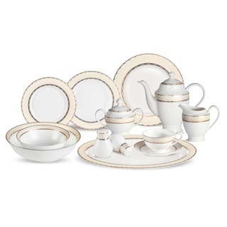 Lorren Home Trends 57-piece Margaret Bone China Di