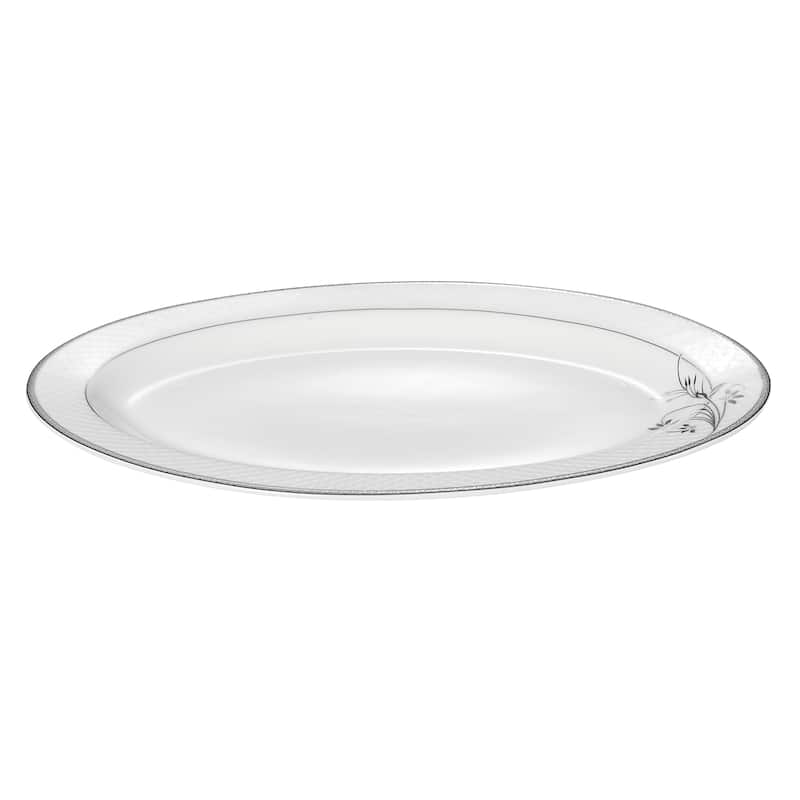 Lorren Home Trends 57-piece Viola Bone China Dinnerware Set (Service for 8)
