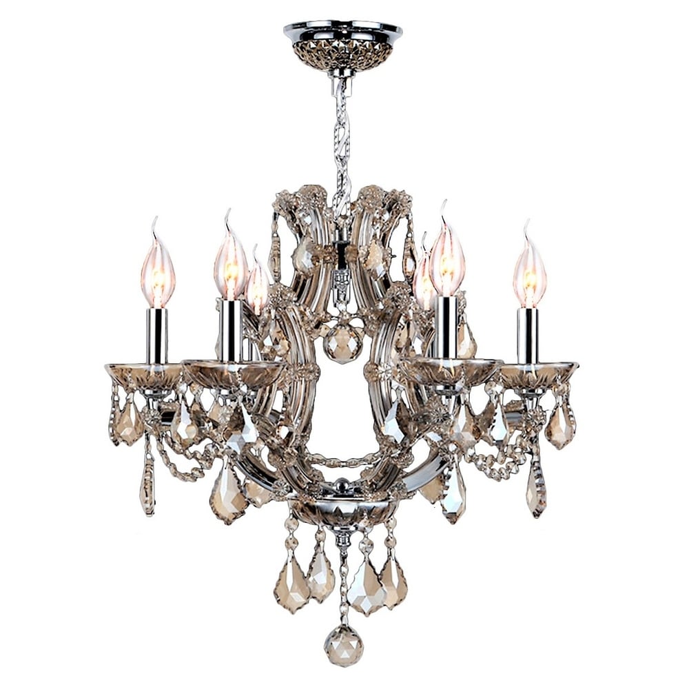 Ribbon 13 Light Crystal Chandelier, Chrome Ribbon 13 Light Crystal Chandelier, Chrome