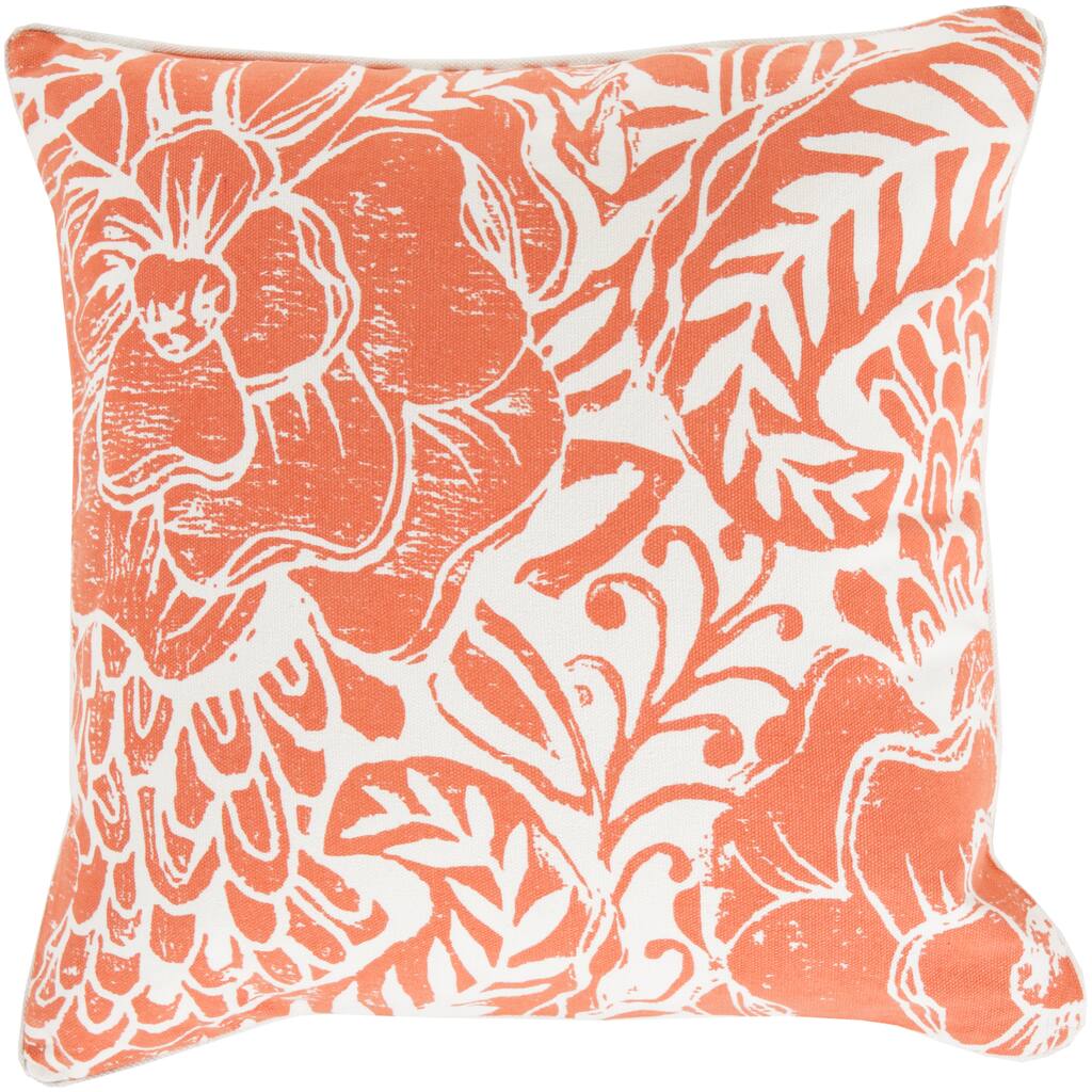 Artistic Weavers Poly or Feather Down Filled Daniel Floral 22-inch Pillow