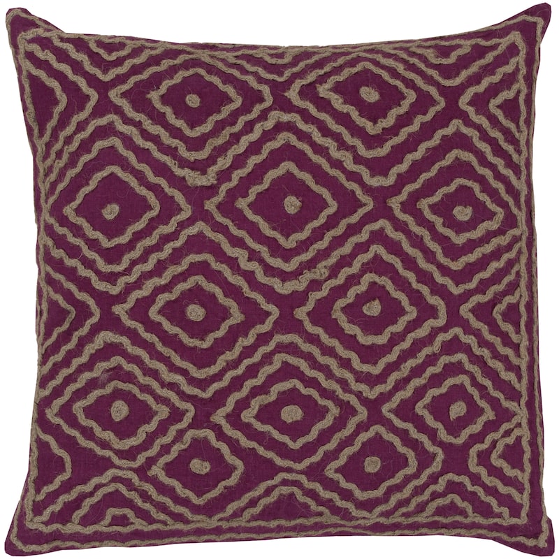 Decorative Sergio Geometric Feather and Feather Down or Polyester Filled 20-inch - Polyester