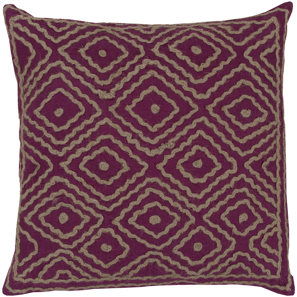 Decorative Sergio Geometric Feather and Feather Down or Polyester Filled 20-inch