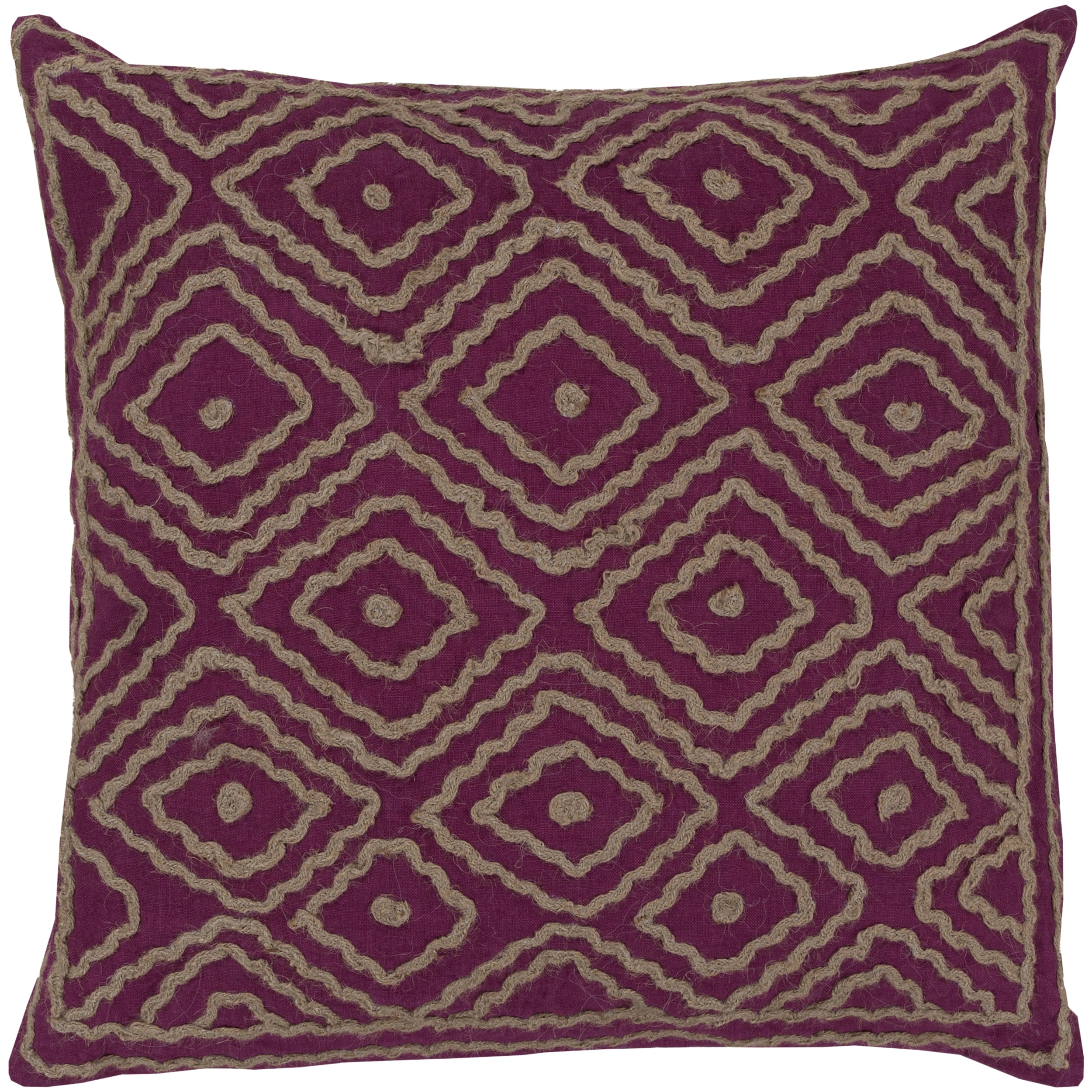 Decorative Sergio Geometric Feather and Feather Down or Polyester Filled 20-inch
