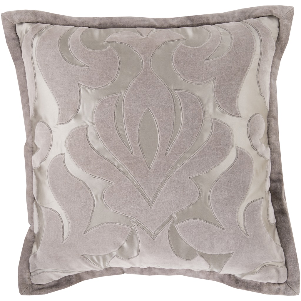 Decorative Goldie Damask Feather Down or Polyester Filled Pillow 20-inch