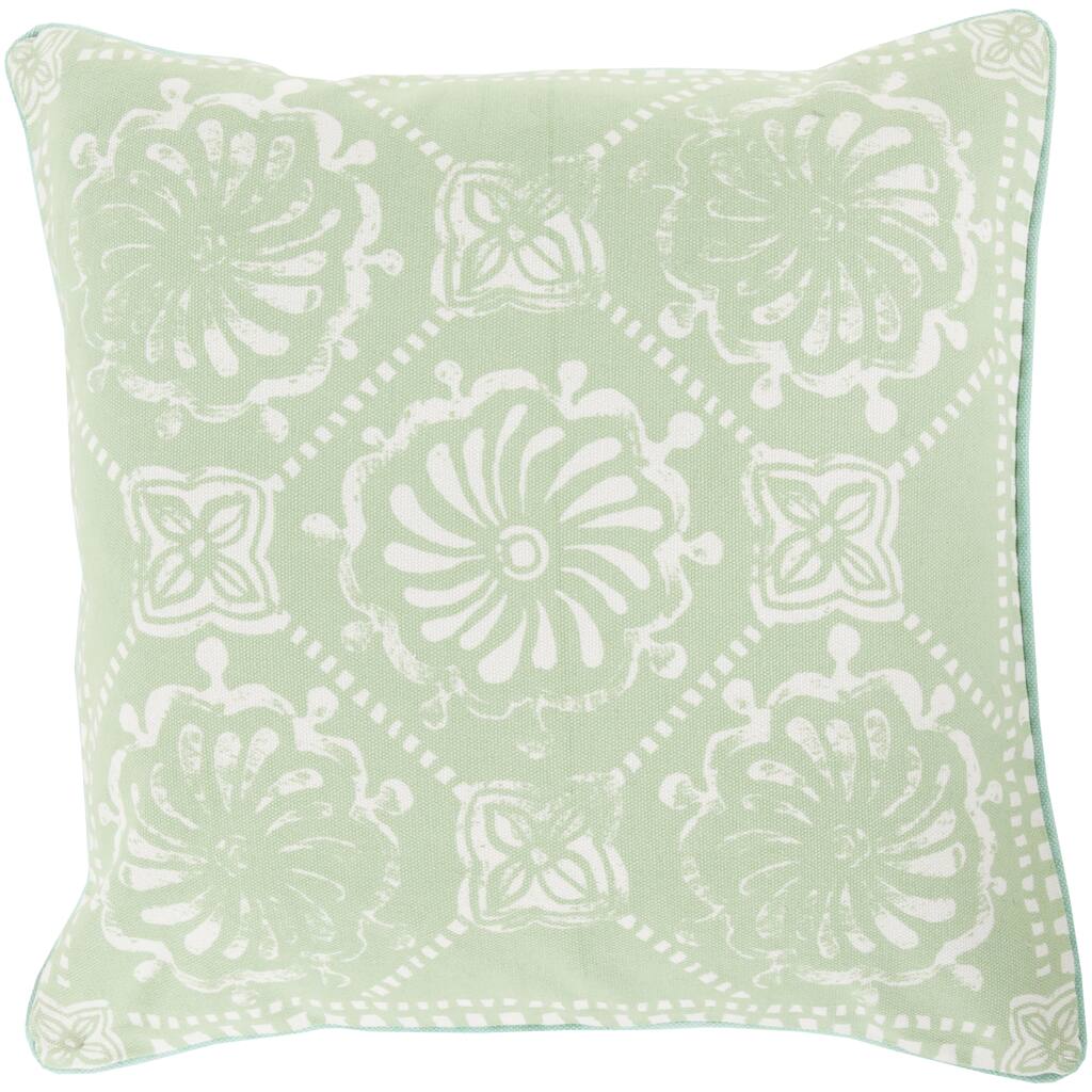 Artistic Weavers Decorative Sheryl Floral Feather Feather Down or Polyester Filled PIllow 22-inch