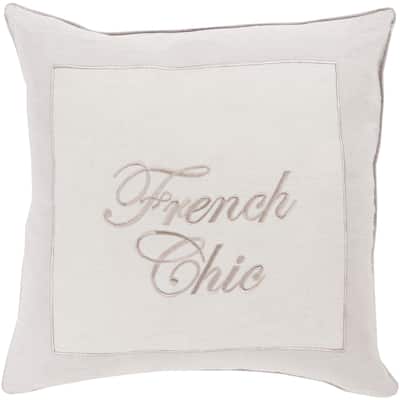 McKagan French Feather Down or Poly Filled 22-inch Pillow