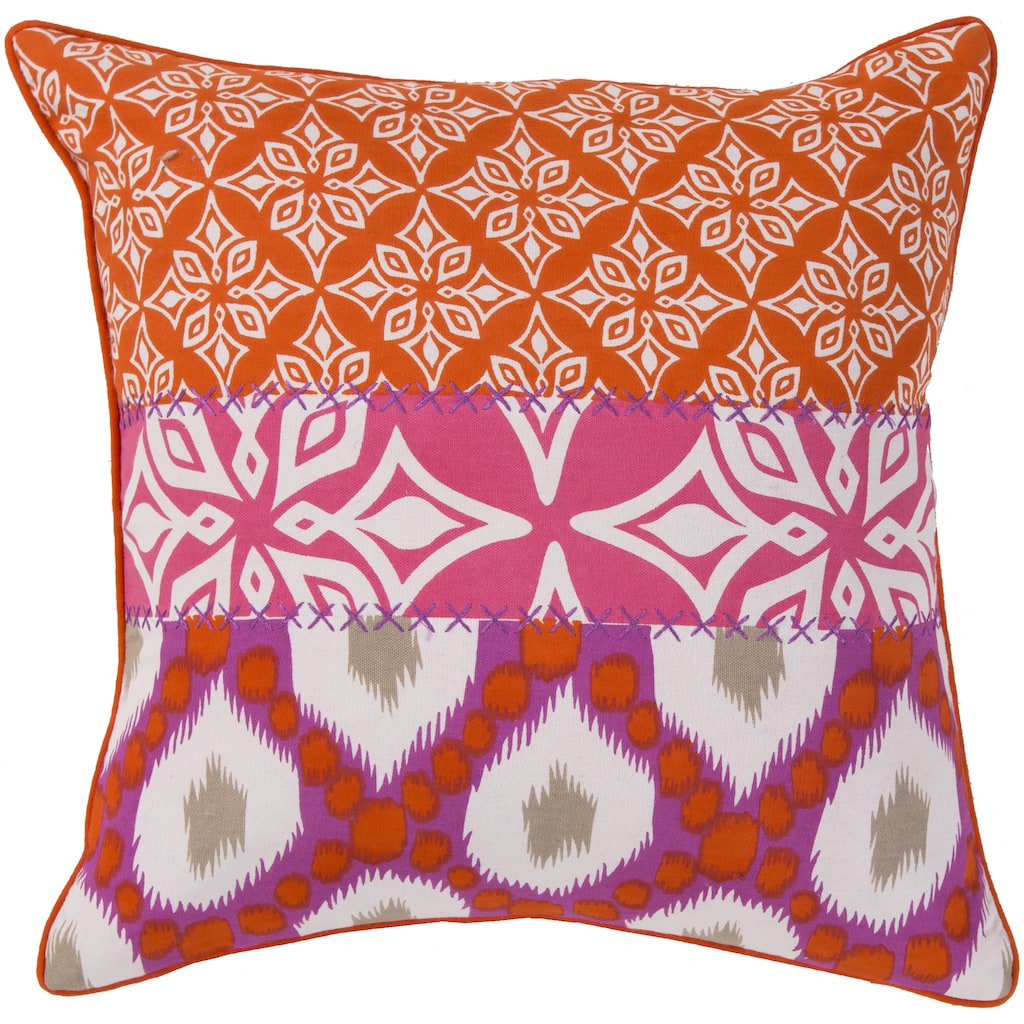 Artistic Weavers Decorative Elaine Floral Feather/Feather Down or Polyester Filled 20-inch Pillow