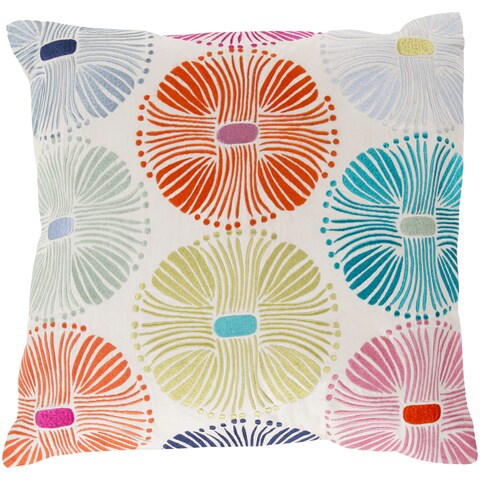 18-inch Poly or Feather Down Filled Decorative Damien Allium Pillow